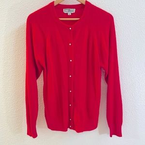 Vintage Red Cardigan